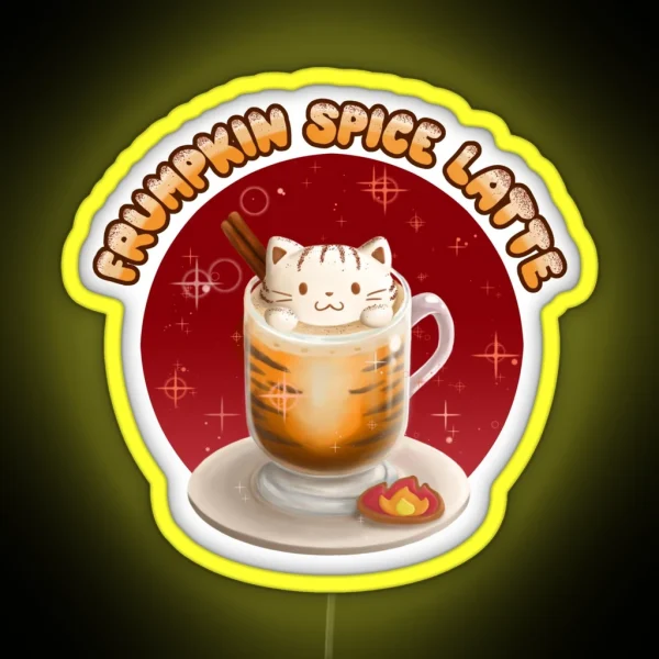 Frumpkin Spice Latte RGB Neon Sign