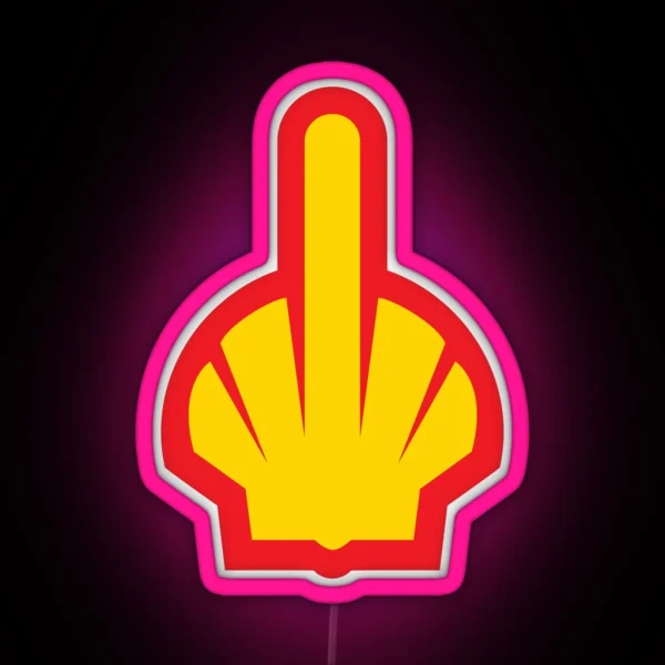 Fuck Shell Fossil Fuel RGB Neon Sign