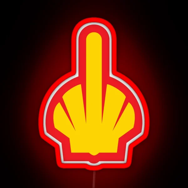 Fuck Shell Fossil Fuel RGB Neon Sign