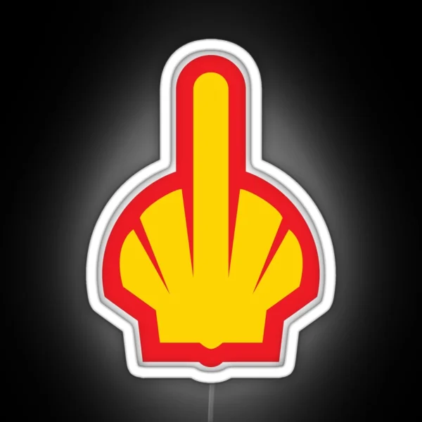 Fuck Shell Fossil Fuel RGB Neon Sign