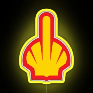 Fuck Shell Fossil Fuel RGB Neon Sign