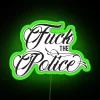 Fuck The Police Cool Motorcycle Or Funny Helmet Led And Bikers Gifts RGB Neon Sign - Image 4