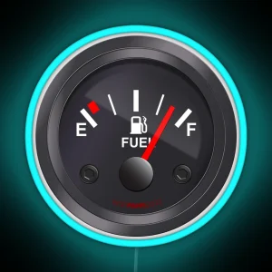 FUEL GAUGE ART ALMOST FULL RGB Neon Sign