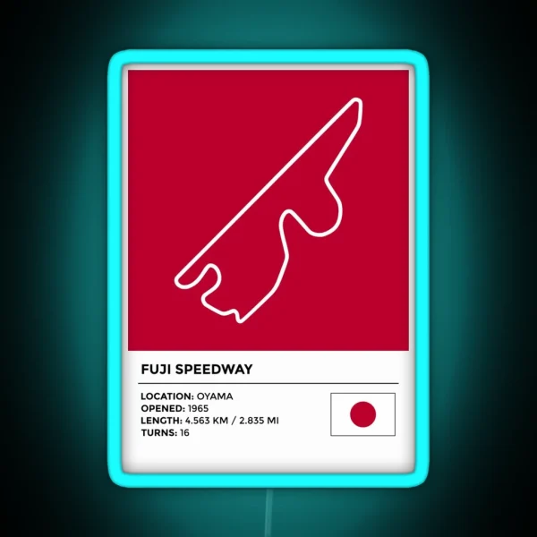 Fuji Speedway Info RGB Neon Sign