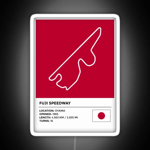 Fuji Speedway Info RGB Neon Sign