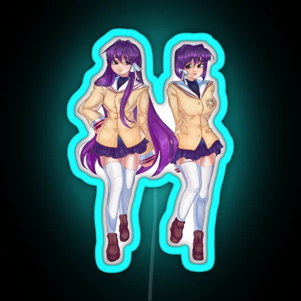 Fujibayashi Sisters RGB Neon Sign