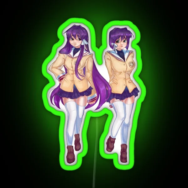Fujibayashi Sisters RGB Neon Sign