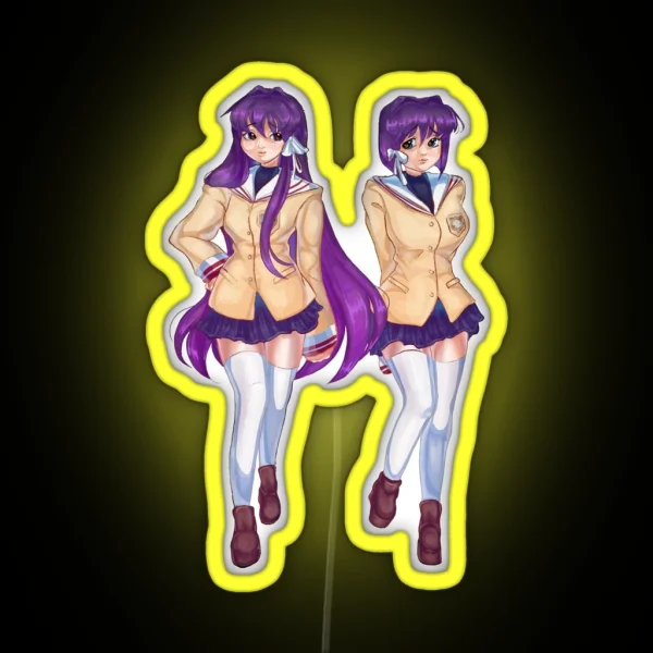 Fujibayashi Sisters RGB Neon Sign