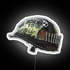 Full Metal Machinist Born To Mill RGB Neon Sign