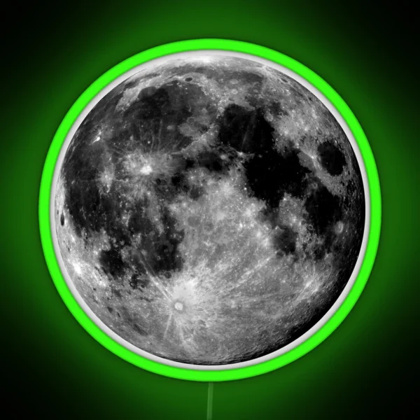 Full Moon RGB Neon Sign