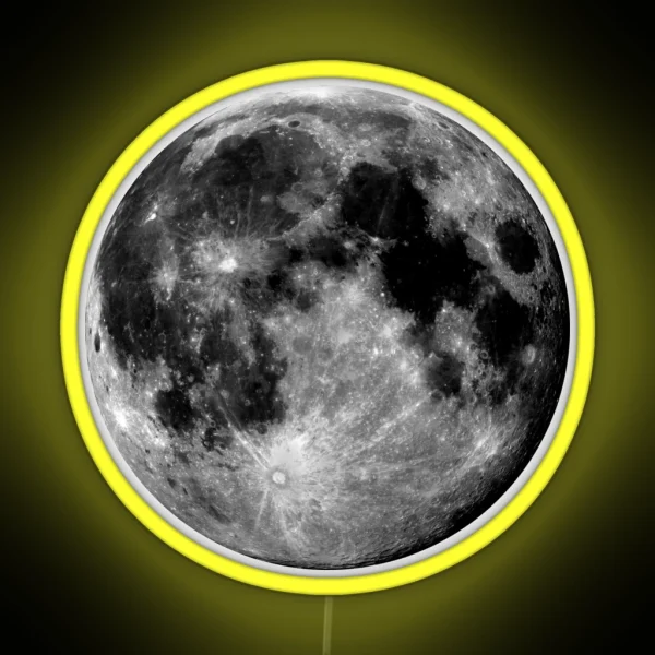 Full Moon RGB Neon Sign