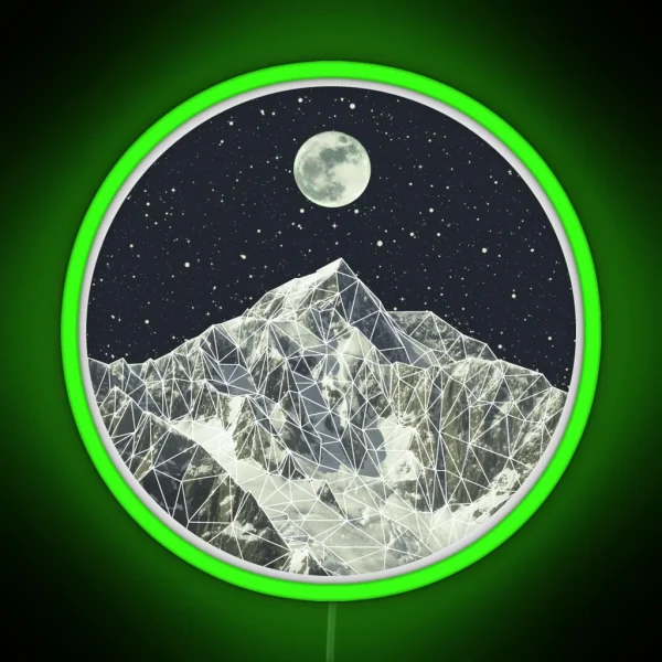 Full Moon RGB Neon Sign