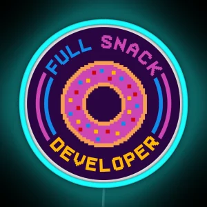 Full Snack Developer Software Engineering RGB Neon Sign