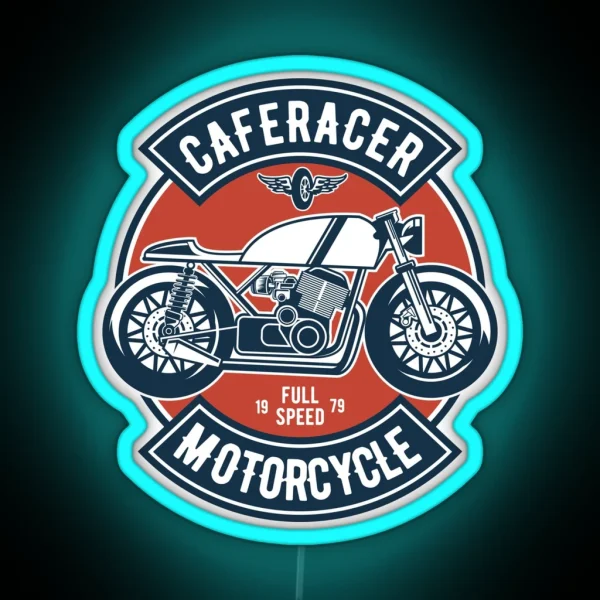 Full Speed Motorcycle RGB Neon Sign