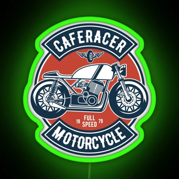 Full Speed Motorcycle RGB Neon Sign