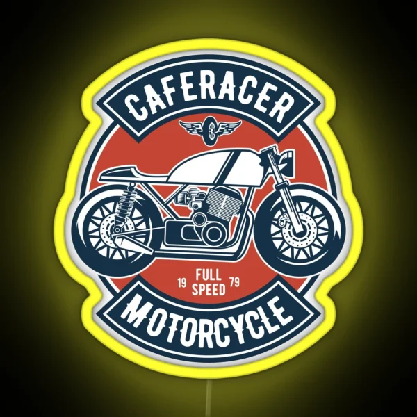 Full Speed Motorcycle RGB Neon Sign