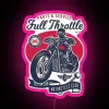 Full Throttle Choppers Ride Vintage Garage Custom Motorcycle Club Adventure Biker Lifestyle RGB Neon Sign - Image 6