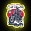 Full Throttle Choppers Ride Vintage Garage Custom Motorcycle Club Adventure Biker Lifestyle RGB Neon Sign - Image 5