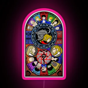 Fullmetal Alchemist Stained Glass RGB Neon Sign