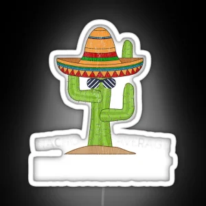 Fun Funny Entomologist Humor Gifts Funny Cactus Illustration Distressed Design Meme Saying Entomologist Dad Husband Christmas Fathers Day Gift RGB Neon Sign