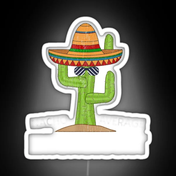 Fun Funny Entomologist Humor Gifts Funny Cactus RGB Neon Sign