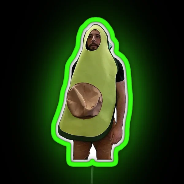Funhaus Bruce Greene Avocado RGB Neon Sign
