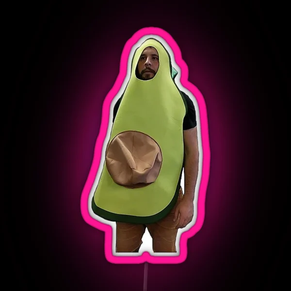 Funhaus Bruce Greene Avocado RGB Neon Sign