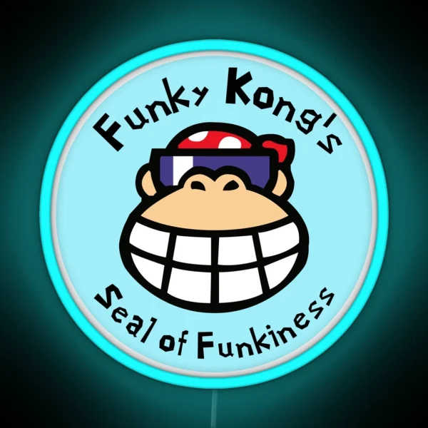 Funky Kong S Seal Of Mischief RGB Neon Sign