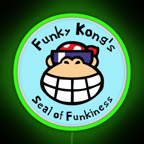 Funky Kong S Seal Of Mischief RGB Neon Sign