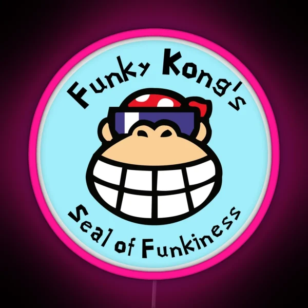 Funky Kong S Seal Of Mischief RGB Neon Sign