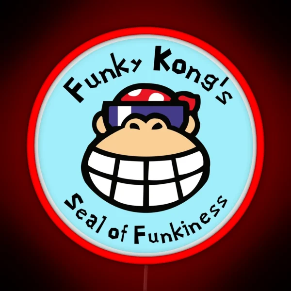 Funky Kong S Seal Of Mischief RGB Neon Sign