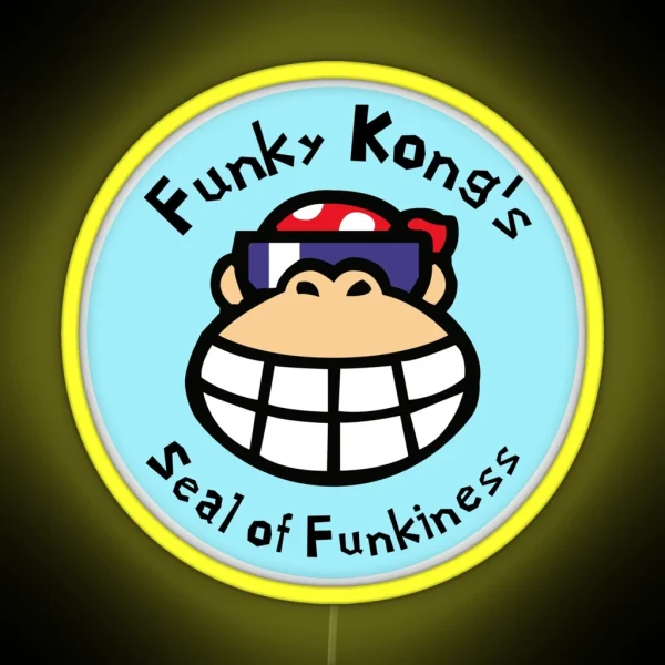 Funky Kong S Seal Of Mischief RGB Neon Sign