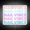 Funky Nail Vibes Design RGB Neon Sign