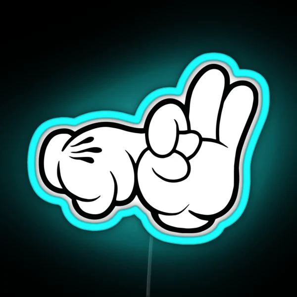 Funniest Fingers RGB Neon Sign
