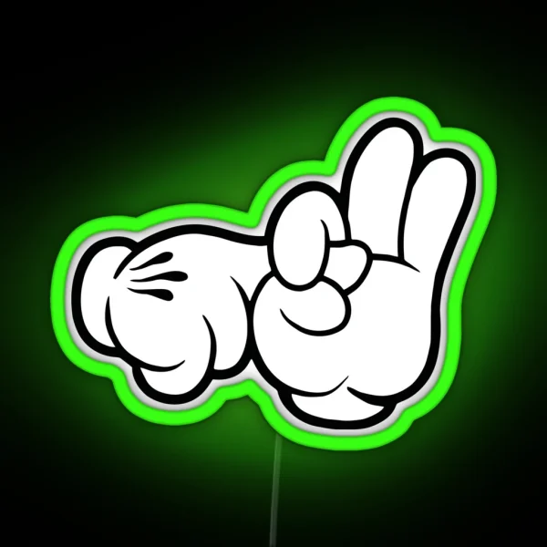 Funniest Fingers RGB Neon Sign