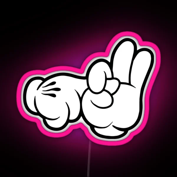 Funniest Fingers RGB Neon Sign