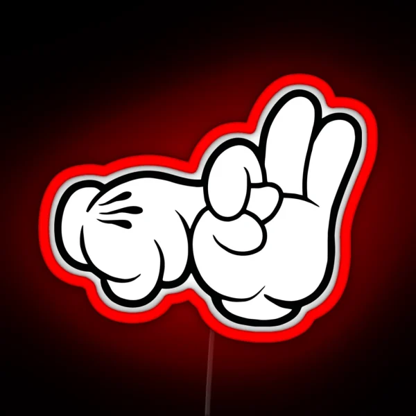 Funniest Fingers RGB Neon Sign