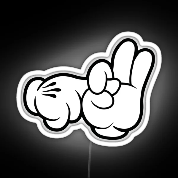 Funniest Fingers RGB Neon Sign