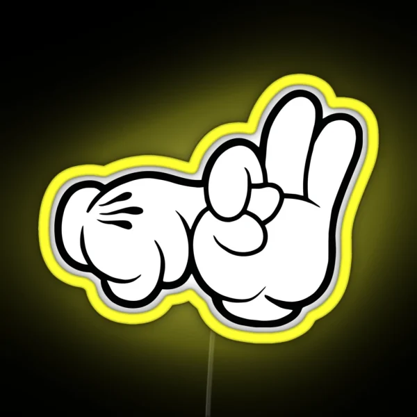 Funniest Fingers RGB Neon Sign