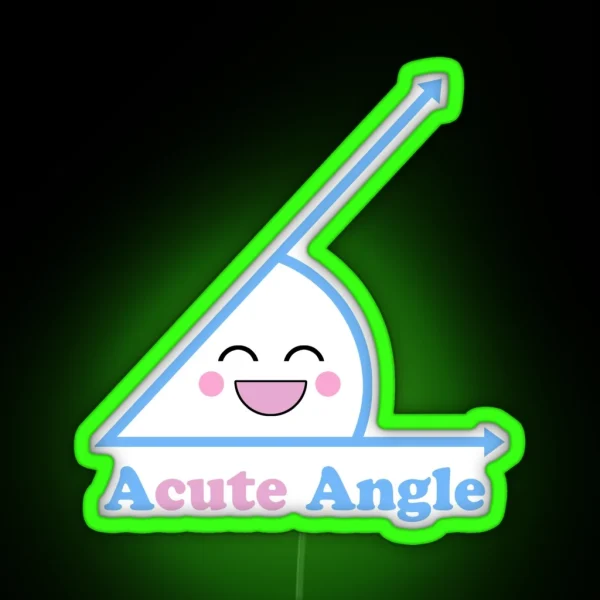 Funny ACUTE Angle RGB Neon Sign