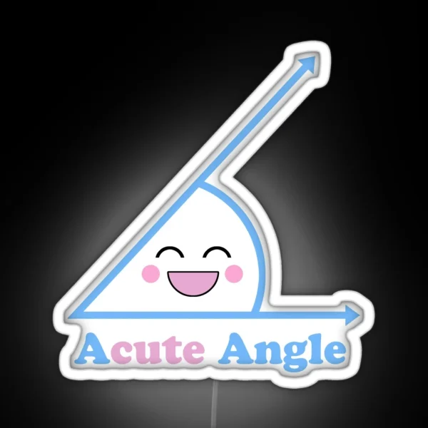 Funny ACUTE Angle RGB Neon Sign