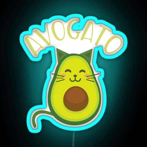 Funny Avogato RGB Neon Sign