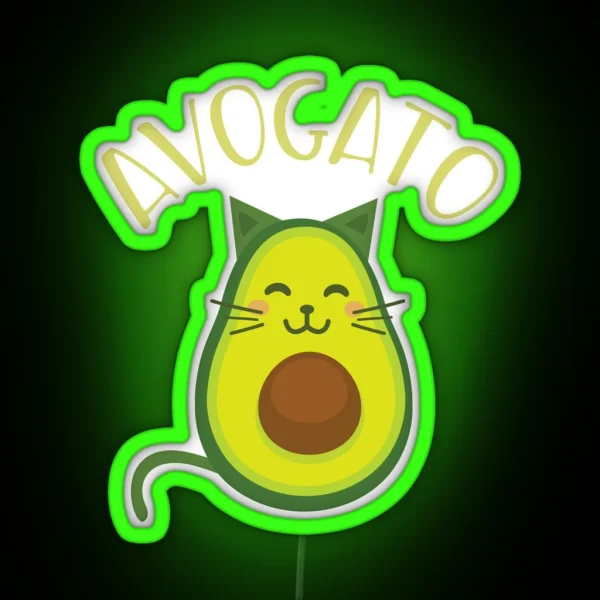 Funny Avogato RGB Neon Sign