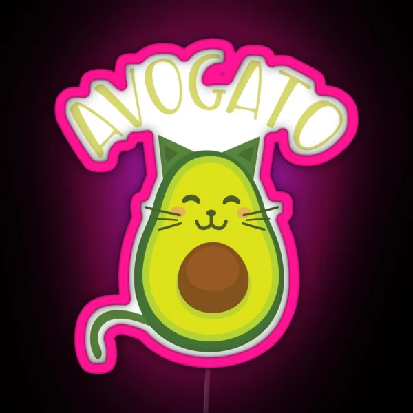 Funny Avogato RGB Neon Sign