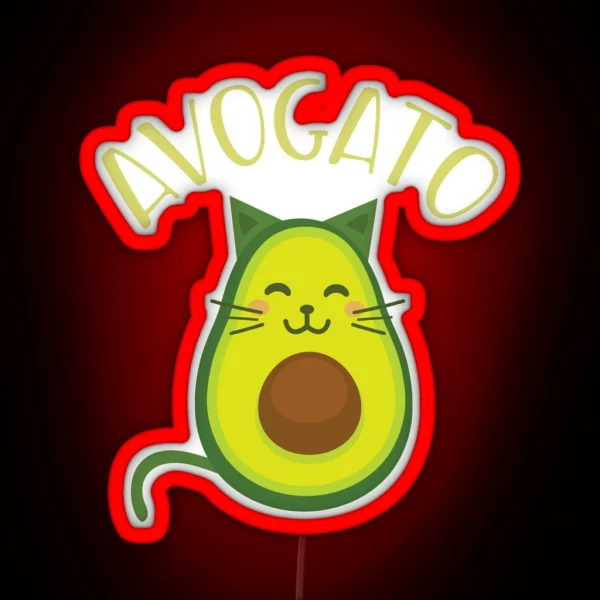 Funny Avogato RGB Neon Sign