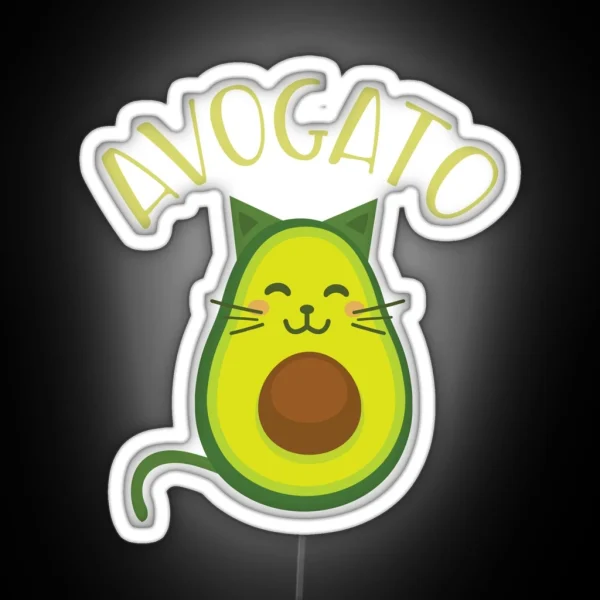 Funny Avogato RGB Neon Sign