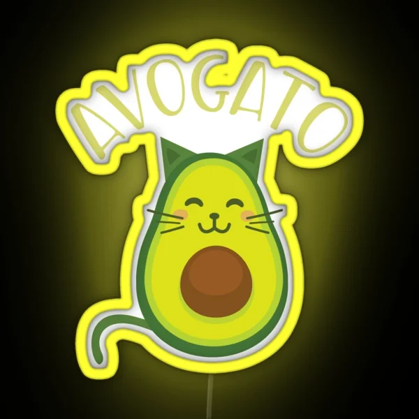 Funny Avogato RGB Neon Sign