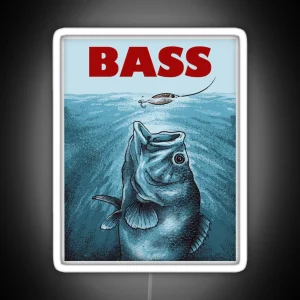 Funny Bass Fishing Led Largemouth Bass Fishing Tee Led Gifts RGB Neon Sign