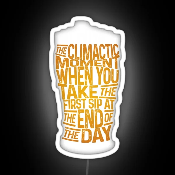 Funny Beergasm Definition Beerfest Gift RGB Neon Sign