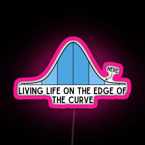 Funny Bell Curve RGB Neon Sign